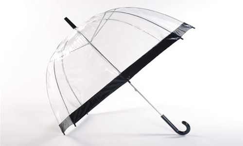Paraguas cúpula transparente